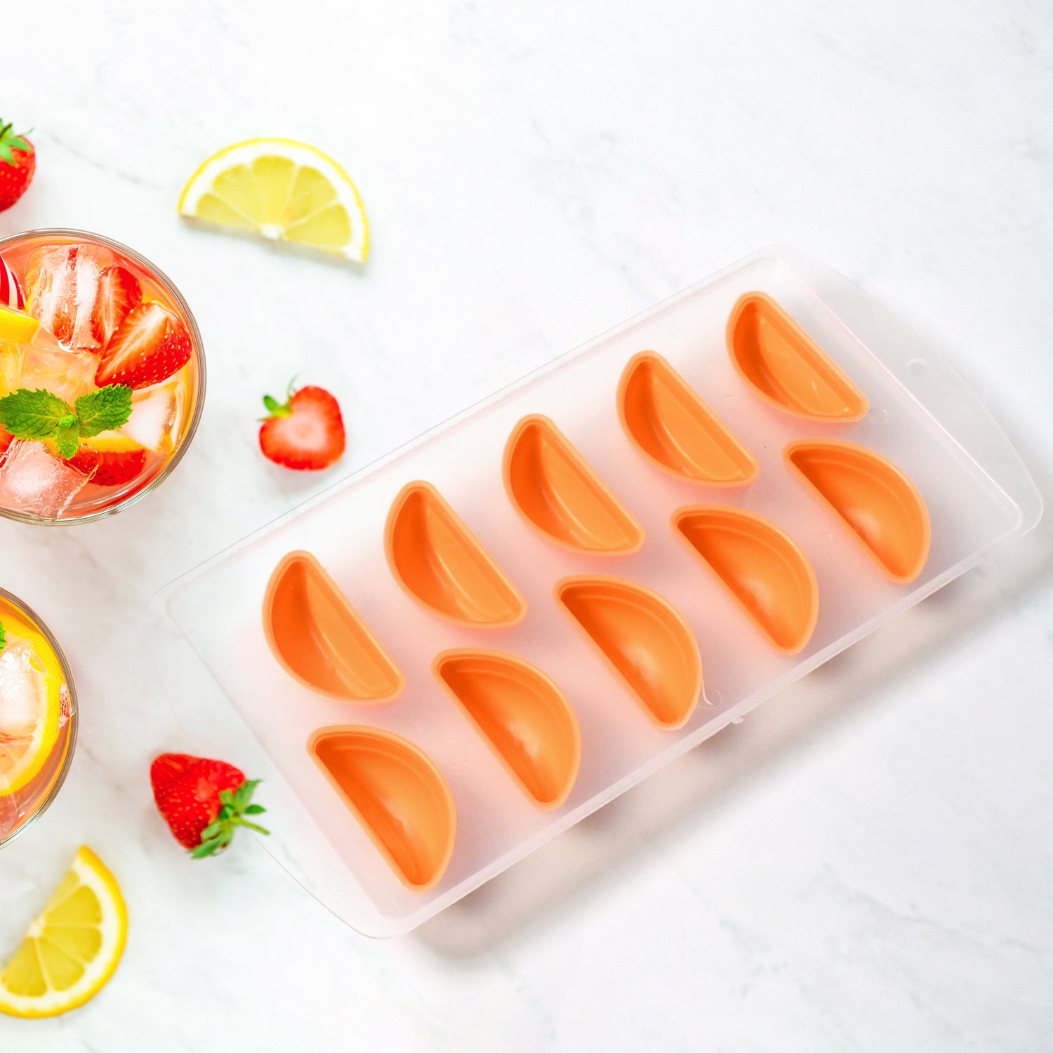 Silicone Mold Ice Cube Tray Creative Sweet Multi Type Ice Tray Buckets, Ice Cube Trays Multi Fruit Shape Ice Tray (1 Pc) Silicone Mold Ice Cube Tray Creative Sweet Multi Type Ice Tray Buckets, Ice Cube Trays Multi Fruit Shape Ice Tray (1 Pc)